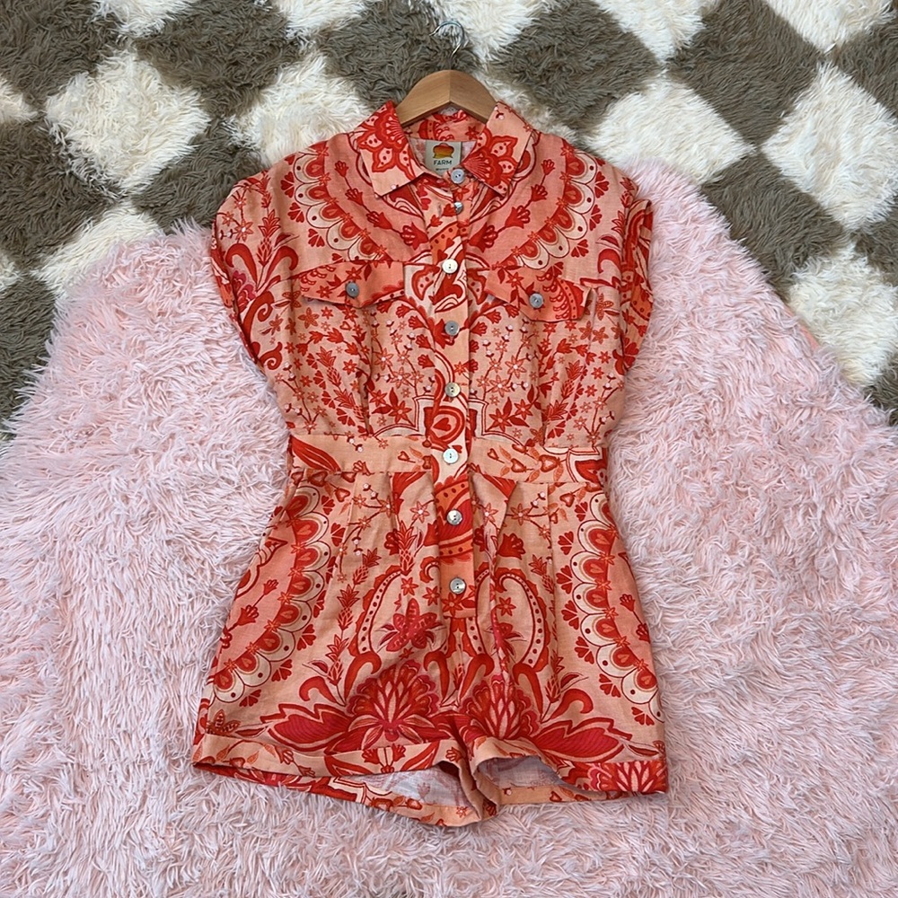 FarmRio Romper- Size small